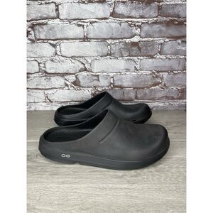 OOFOS OOcloog Casual Slip On Recovery Unisex Black Clogs Men Sz 45EU/12M US W 14